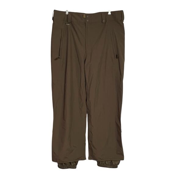 Burton Phantom Snowboard Pants Adult XL Brown Adjustable Waist Winter Ski Active - Picture 1 of 11